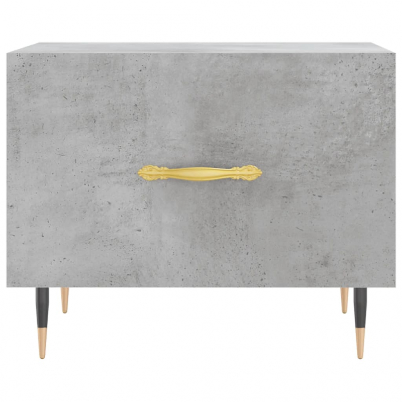 Couchtisch Betongrau 50x50x40 cm Holzwerkstoff