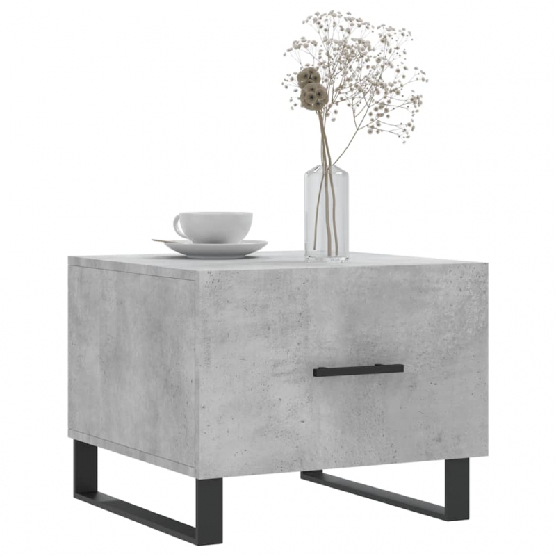 Couchtisch Betongrau 50x50x40 cm Holzwerkstoff