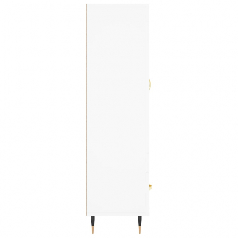 Highboard Weiß 69,5x31x115 cm Holzwerkstoff