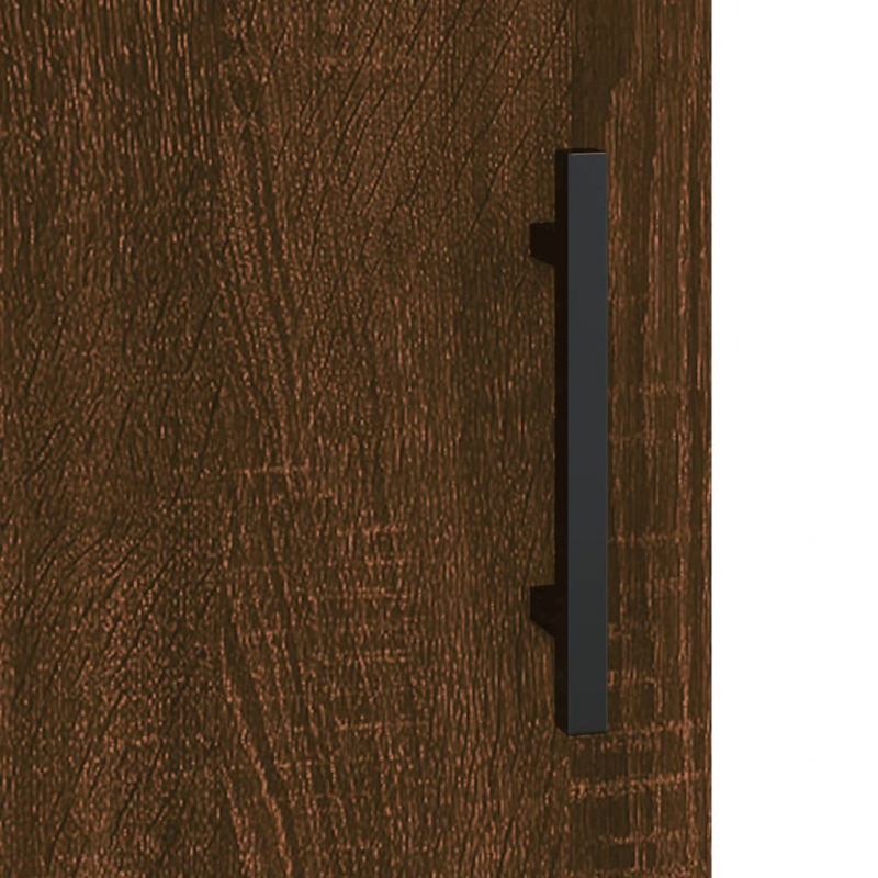 Highboard Braun Eichen-Optik 69,5x31x115 cm Holzwerkstoff