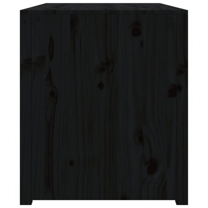 Outdoor-Küchenschrank Schwarz 106x55x64 cm Massivholz Kiefer