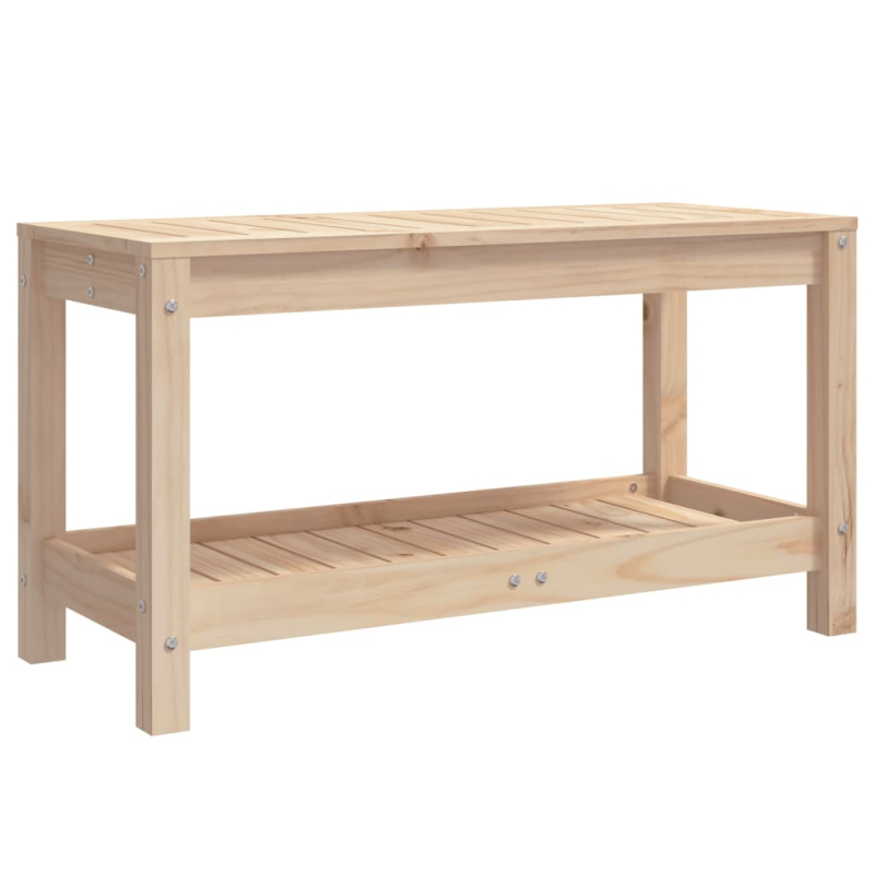 Gartenbank 82,5x35x45 cm Massivholz Kiefer