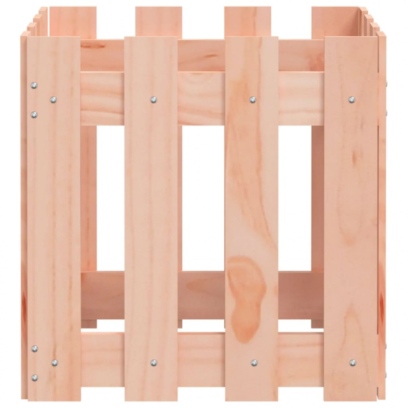 Pflanzkübel Lattenzaun-Design 40x40x40 cm Massivholz Douglasie