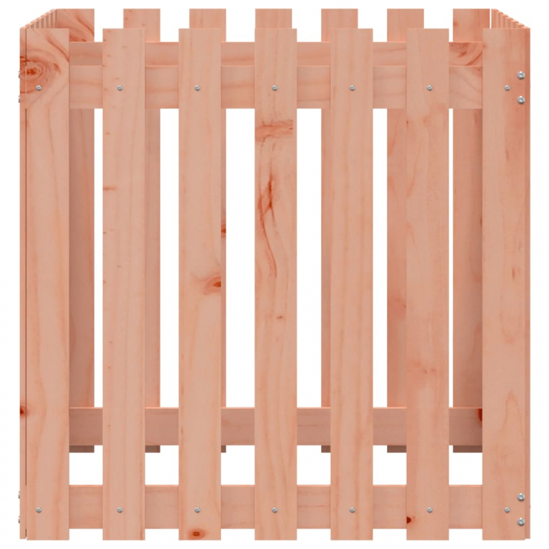 Pflanzkübel Lattenzaun-Design 70x70x70 cm Massivholz Douglasie