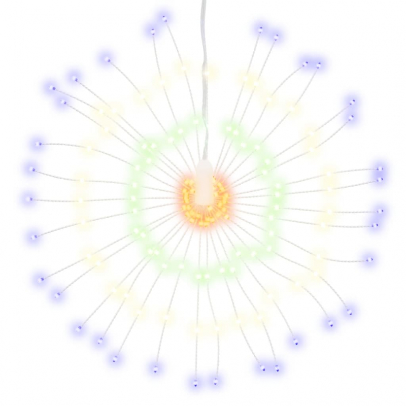 Weihnachtsbeleuchtung Feuerwerk 140 LEDs Mehrfarbig 17 cm
