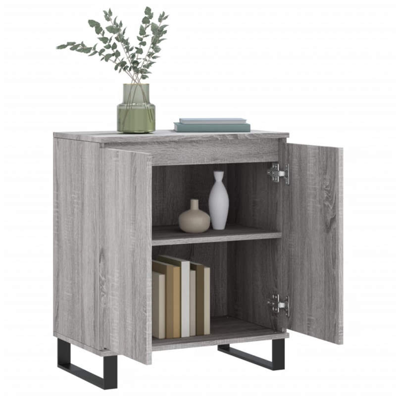 Sideboard Grau Sonoma 60x35x70 cm Holzwerkstoff