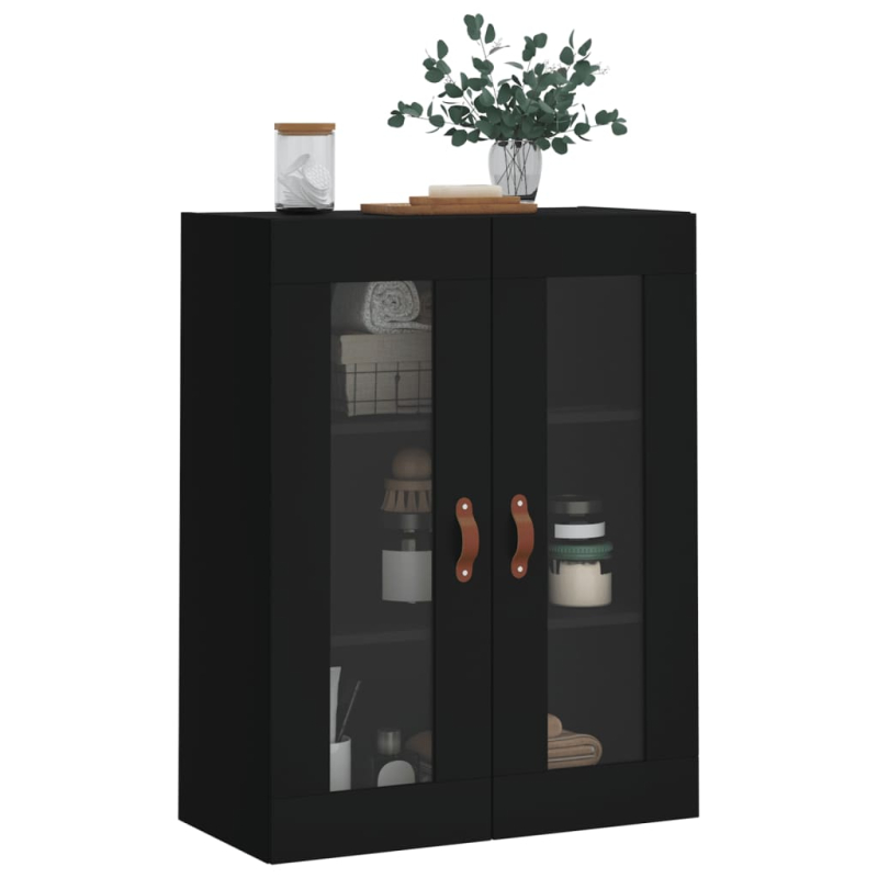 Wandschrank Schwarz 69,5x34x90 cm