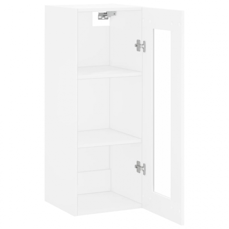 Wandschrank Weiß 34,5x34x90 cm