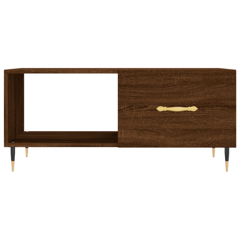 Couchtisch Braun Eichen-Optik 90x50x40 cm Holzwerkstoff