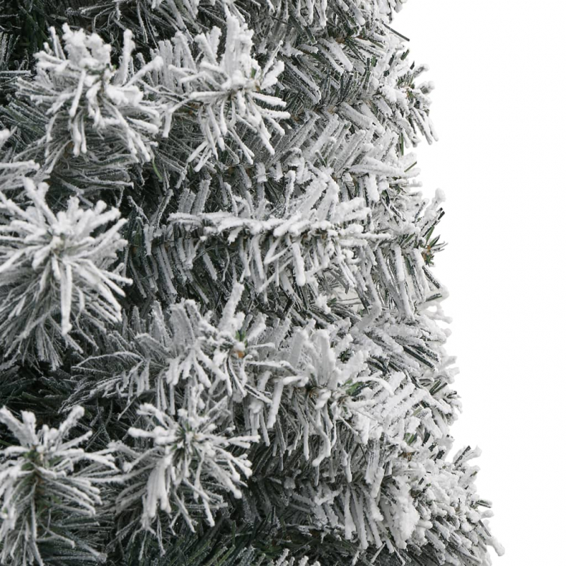 Weihnachtsbaum Schlank mit Ständer Beschneit 270 cm PVC