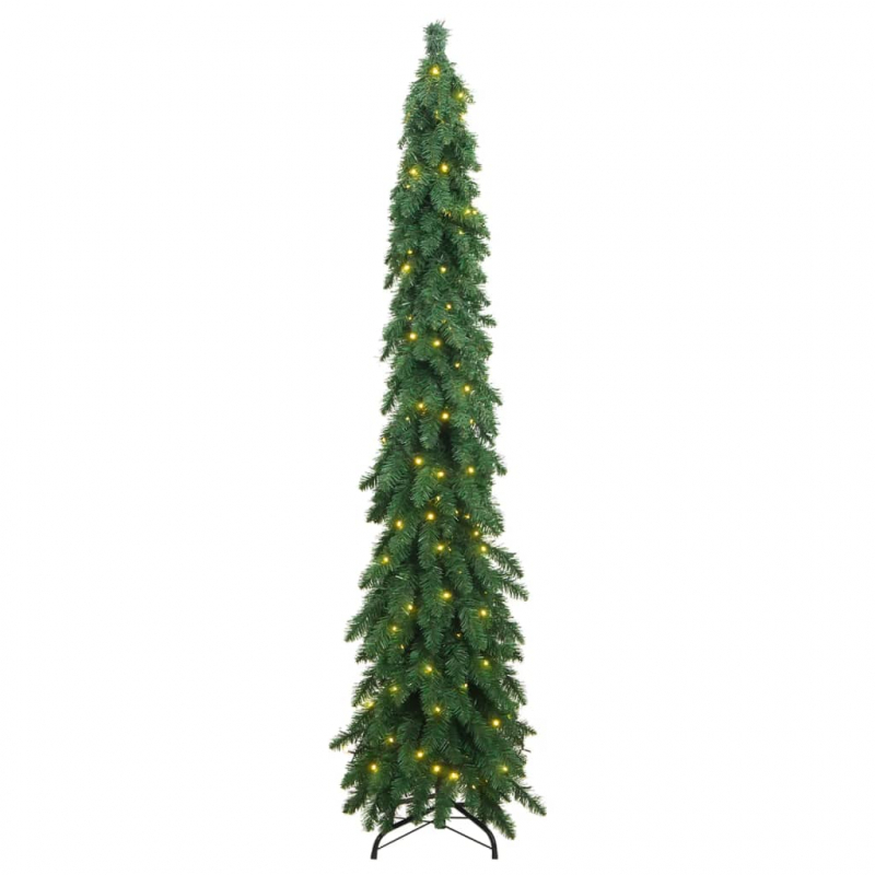 Künstlicher Weihnachtsbaum mit Beleuchtung 130 LEDs 210 cm