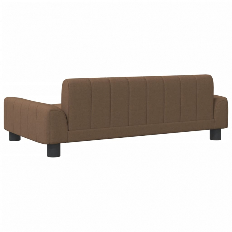 Kindersofa Braun 90x53x30 cm Stoff