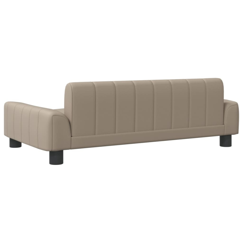 Kindersofa Cappuccino 90x53x30 cm Kunstleder
