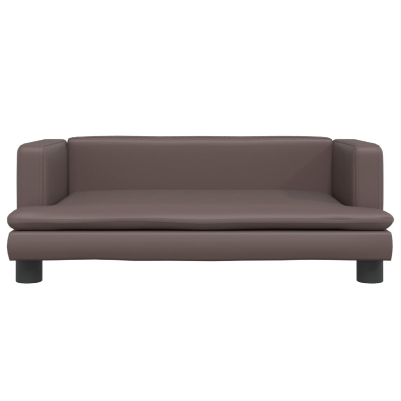 Kindersofa Braun 80x45x30 cm Kunstleder