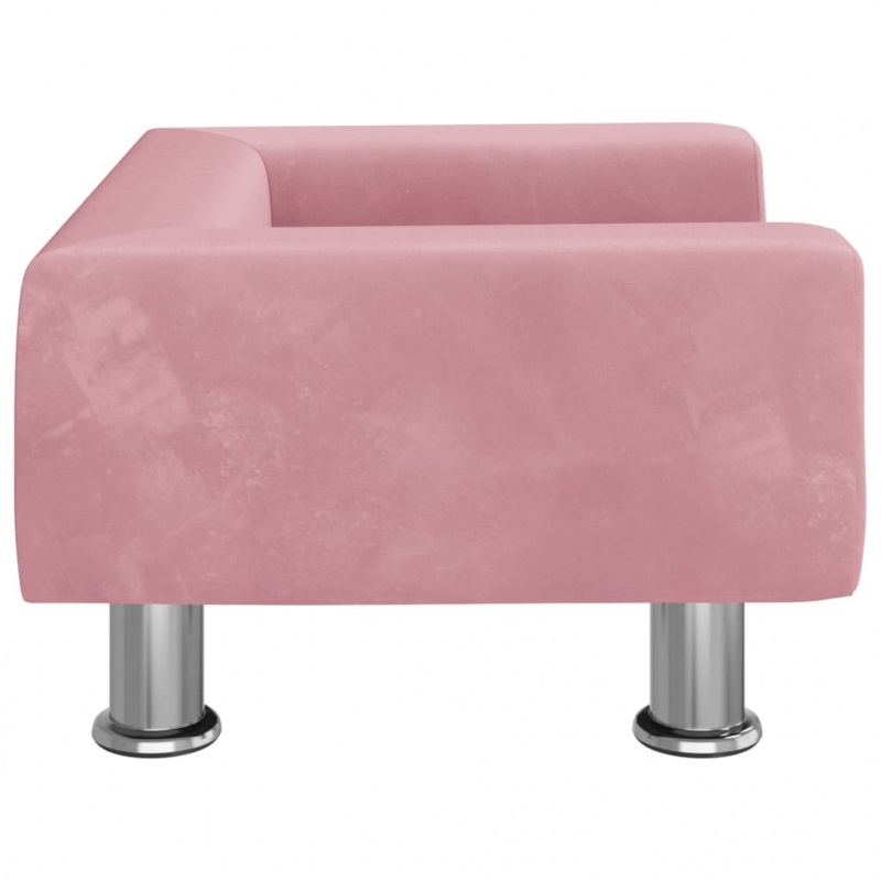 Kindersofa Rosa 50x40x26,5 cm Samt