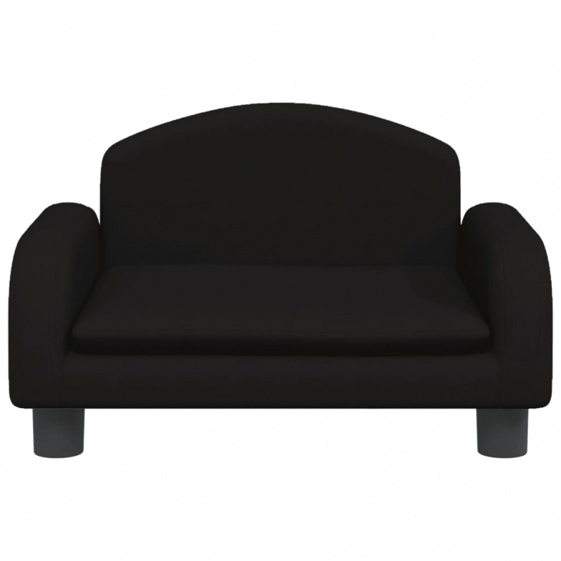 Kindersofa Schwarz 50x40x30 cm Stoff