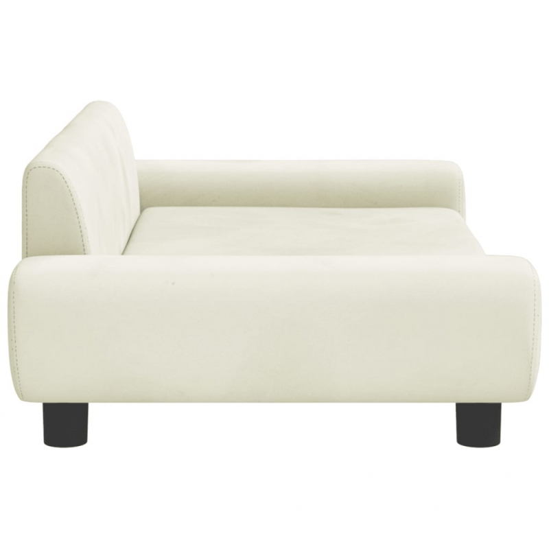 Kindersofa Creme 100x54x33 cm Samt