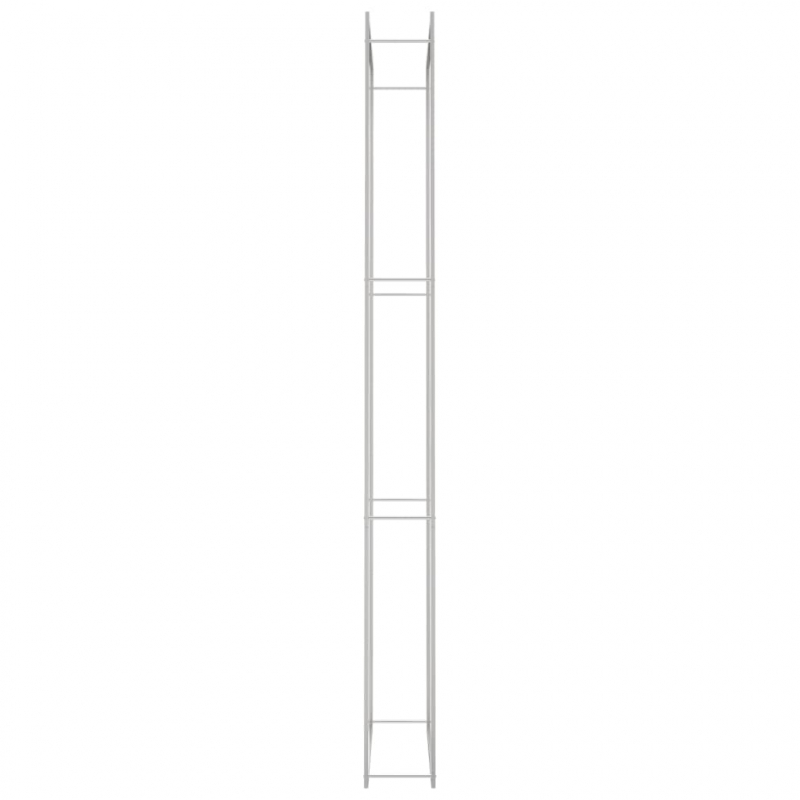 Brennholzregal 110x28x312 cm Edelstahl