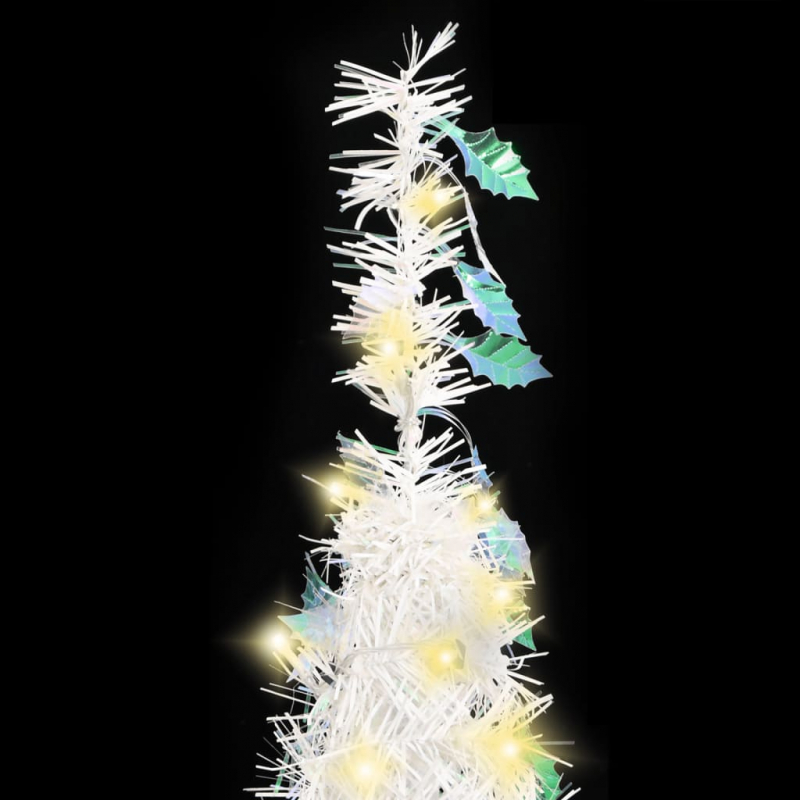 Pop-Up-Weihnachtsbaum Künstlich 200 LEDs Weiß 210 cm