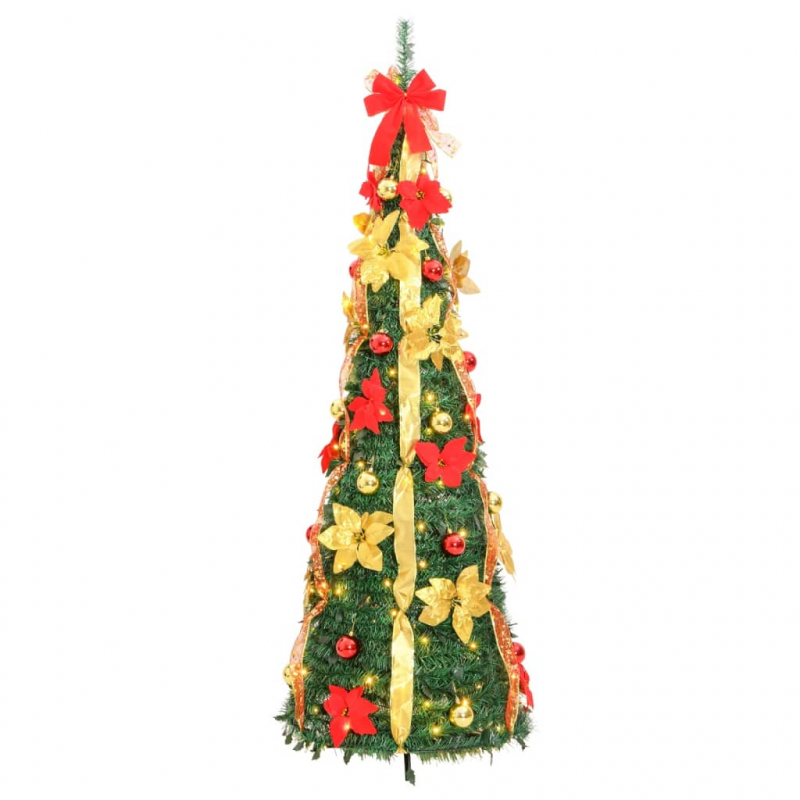 Pop-Up-Weihnachtsbaum Künstlich 50 LEDs Grün 120 cm