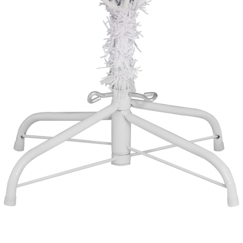 Künstlicher Weihnachtsbaum Klappbar mit Ständer Weiß 210 cm