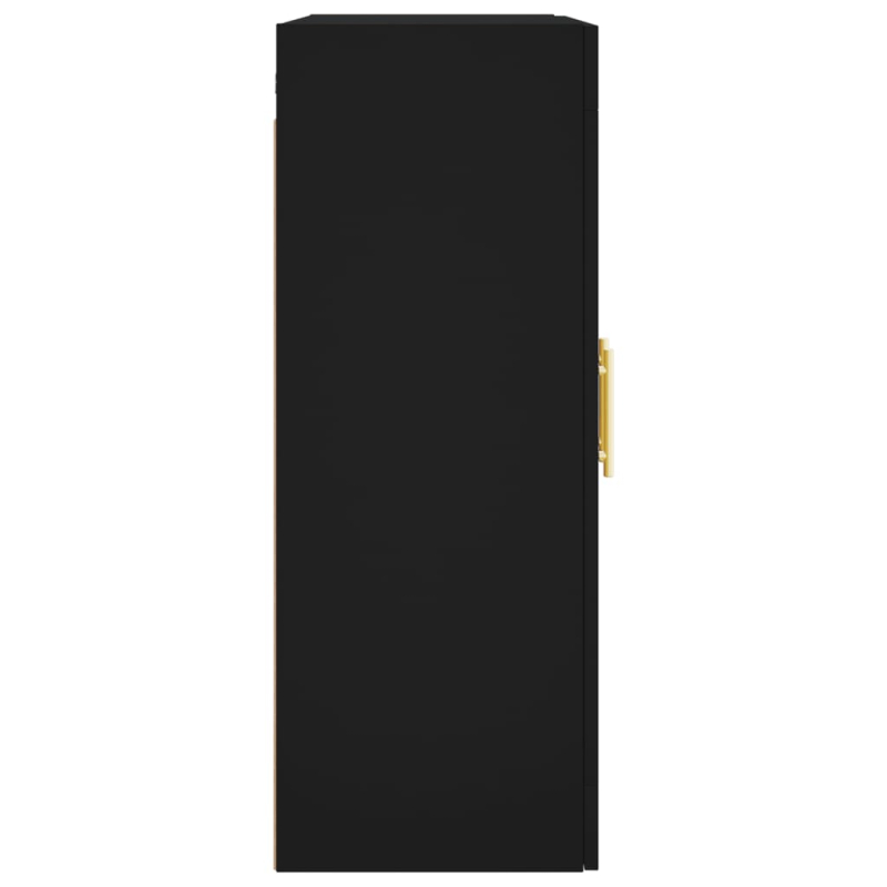 Wandschränke 2 Stk. Schwarz Holzwerkstoff