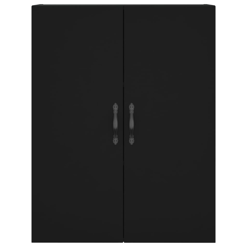 Highboard Schwarz 69,5x34x180 cm Holzwerkstoff