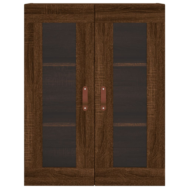 Highboard Braun Eichen-Optik 69,5x34x180 cm Holzwerkstoff
