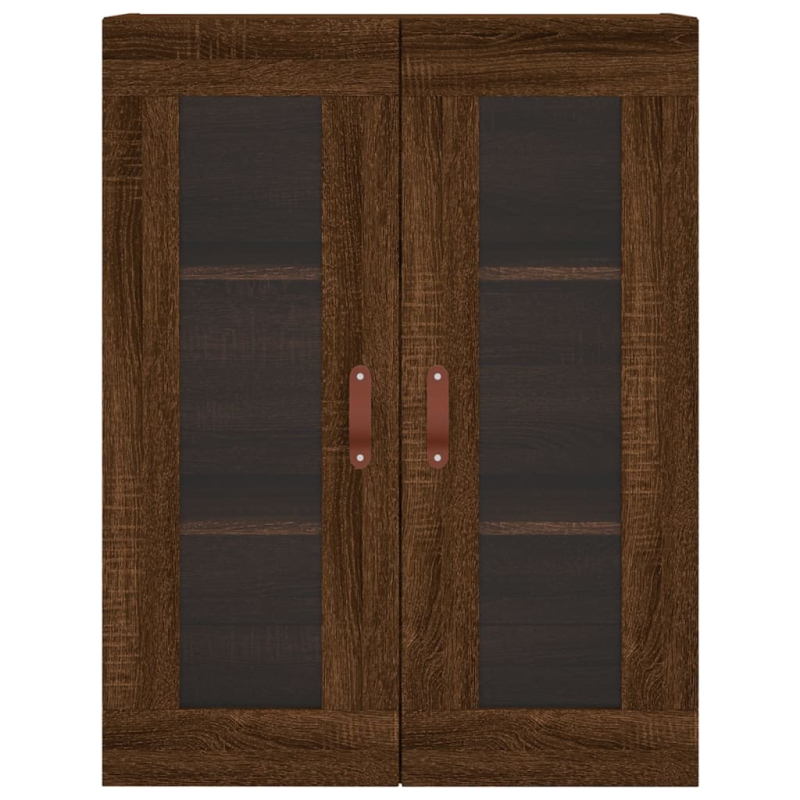 Highboard Braun Eichen-Optik 69,5x34x180 cm Holzwerkstoff