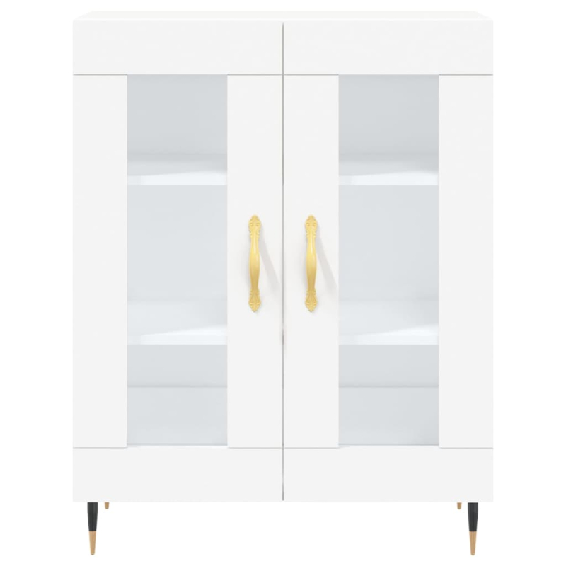 Highboard Weiß 69,5x34x180 cm Holzwerkstoff