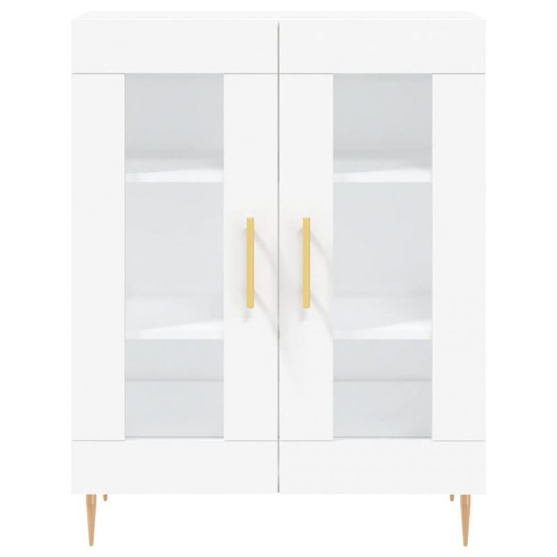 Highboard Weiß 69,5x34x180 cm Holzwerkstoff