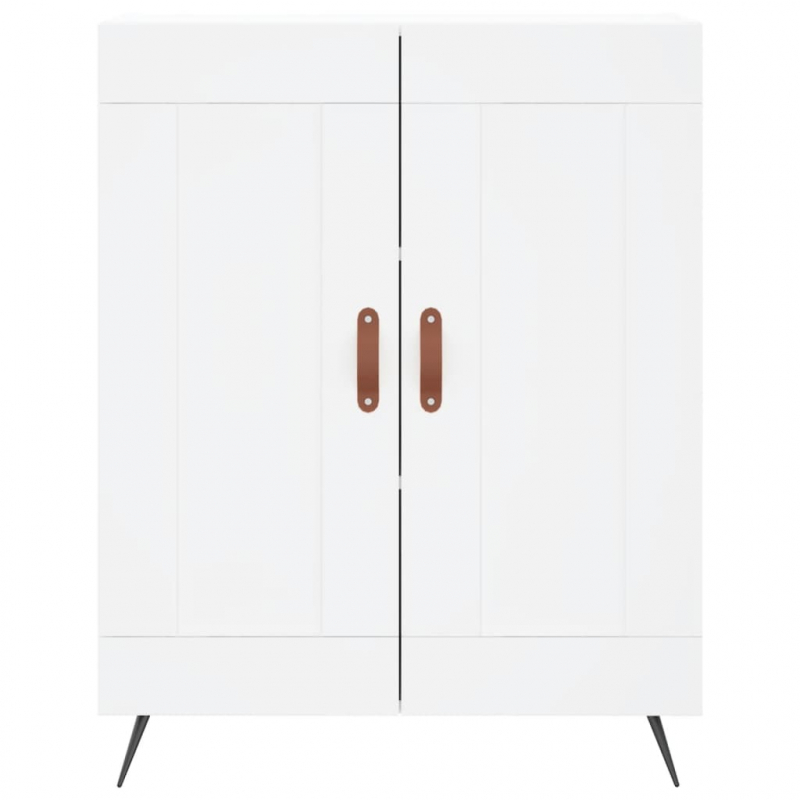 Highboard Weiß 69,5x34x180 cm Holzwerkstoff