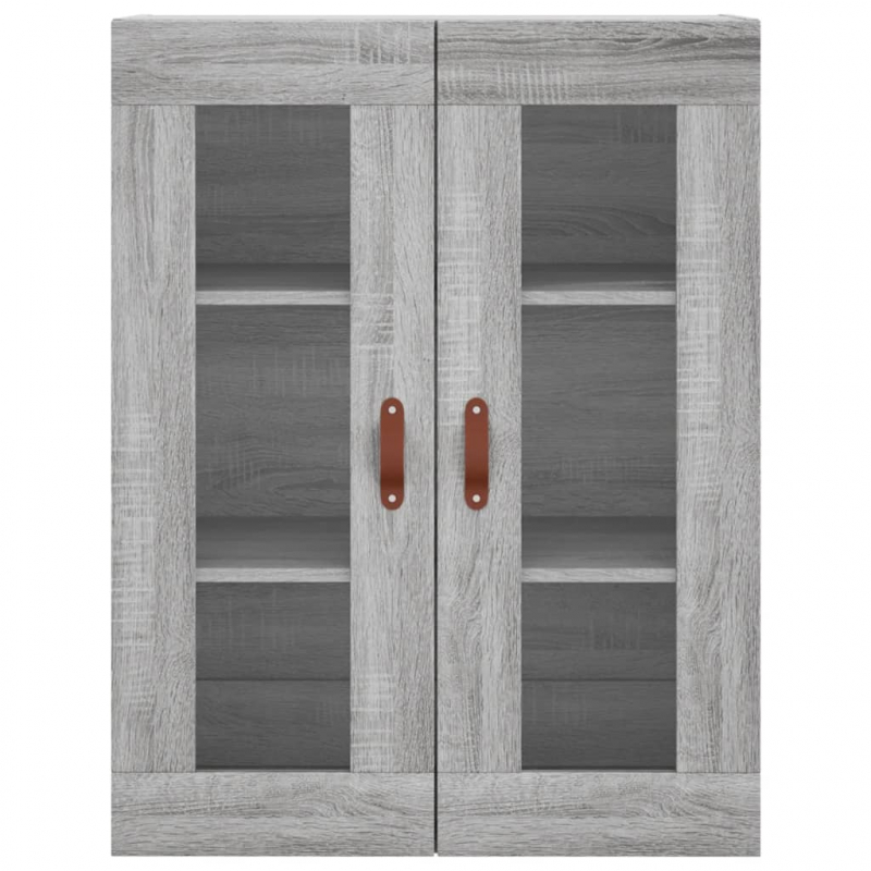Highboard Grau Sonoma 69,5x34x180 cm Holzwerkstoff