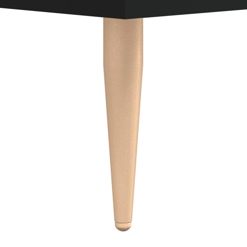 Highboard Schwarz 69,5x34x180 cm Holzwerkstoff
