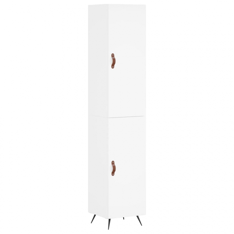Highboard Weiß 34,5x34x180 cm Holzwerkstoff