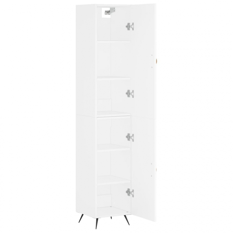Highboard Weiß 34,5x34x180 cm Holzwerkstoff