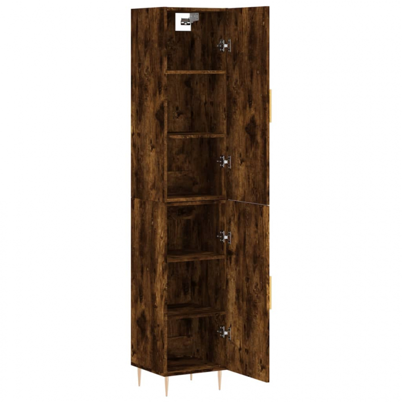 Highboard Räuchereiche 34,5x34x180 cm Holzwerkstoff