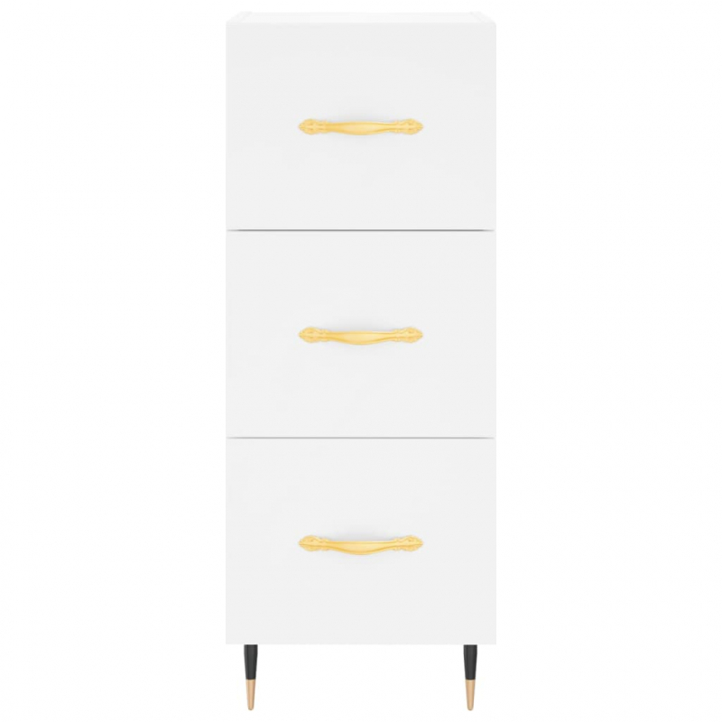 Highboard Weiß 34,5x34x180 cm Holzwerkstoff