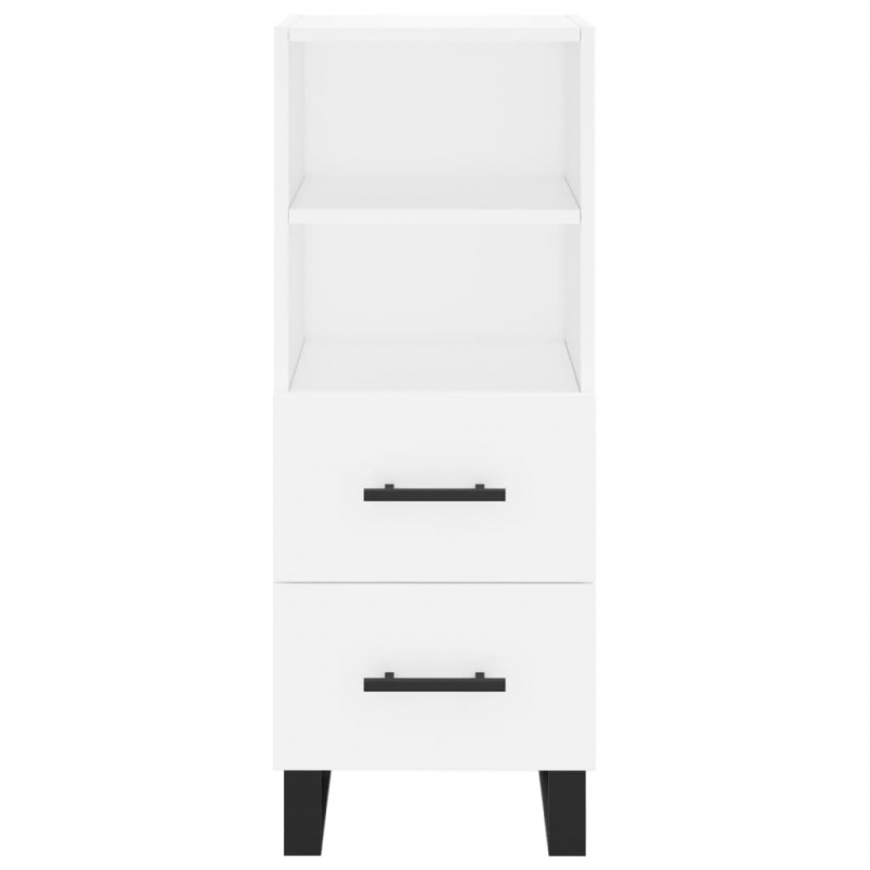 Highboard Weiß 34,5x34x180 cm Holzwerkstoff
