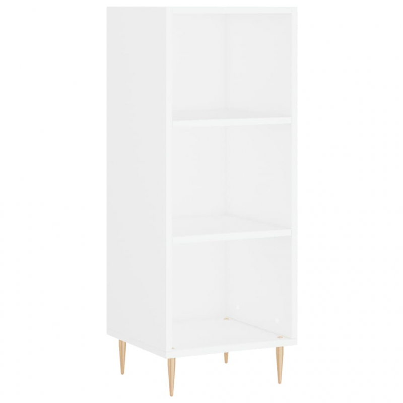 Highboard Weiß 34,5x34x180 cm Holzwerkstoff