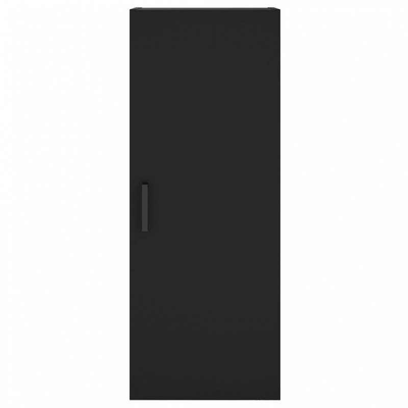 Highboard Schwarz 34,5x34x180 cm Holzwerkstoff