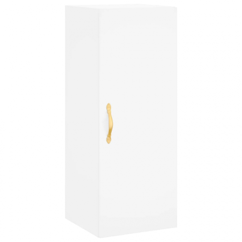 Highboard Weiß 34,5x34x180 cm Holzwerkstoff