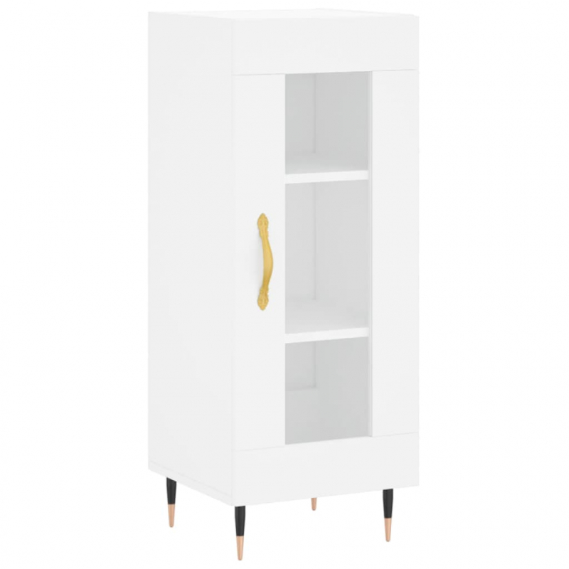Highboard Weiß 34,5x34x180 cm Holzwerkstoff