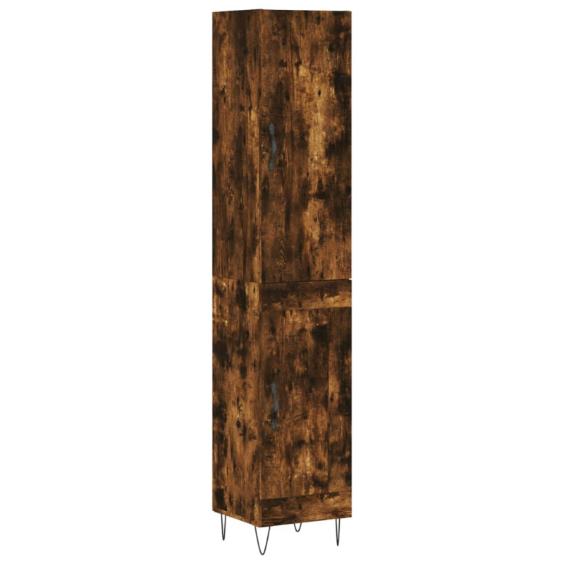 Highboard Räuchereiche 34,5x34x180 cm Holzwerkstoff