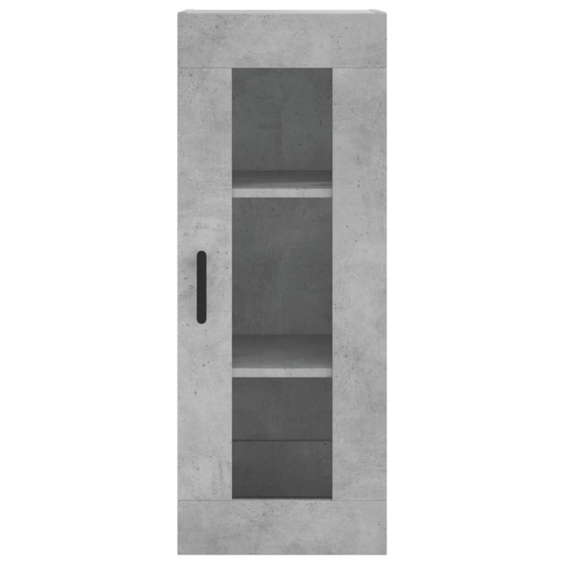 Highboard Betongrau 34,5x34x180 cm Holzwerkstoff