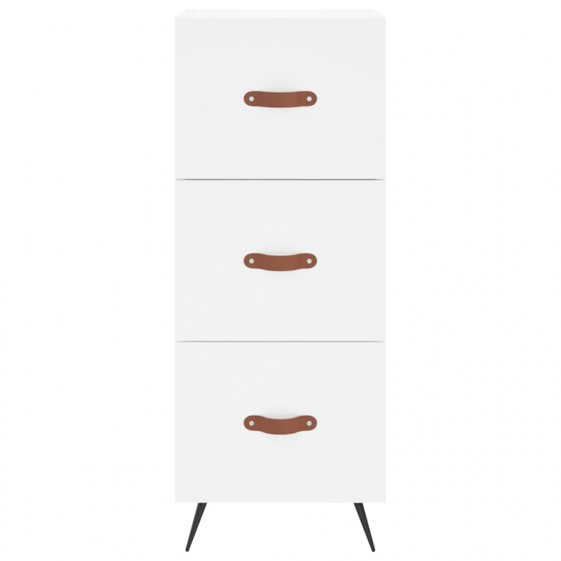 Highboard Weiß 34,5x34x180 cm Holzwerkstoff