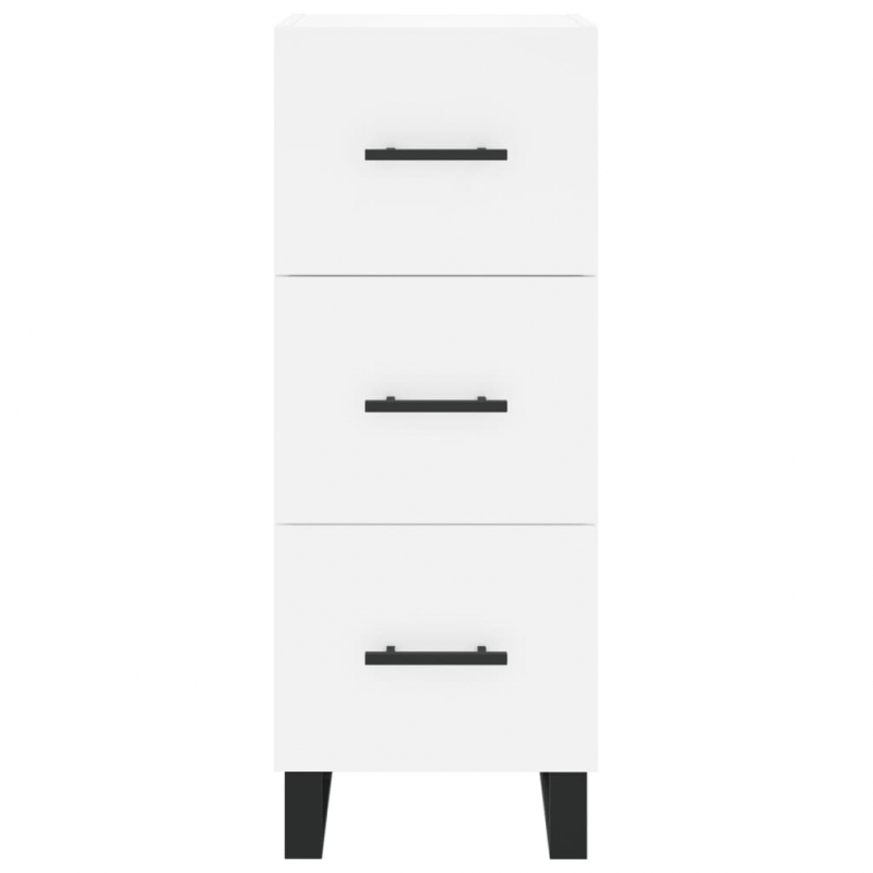 Highboard Weiß 34,5x34x180 cm Holzwerkstoff