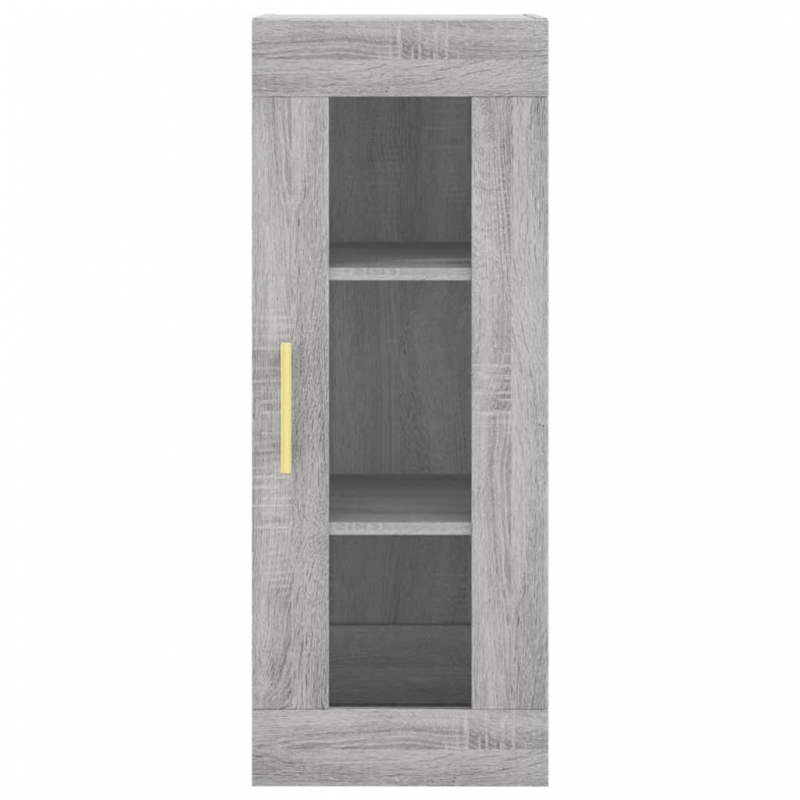 Highboard Grau Sonoma 34,5x34x180 cm Holzwerkstoff