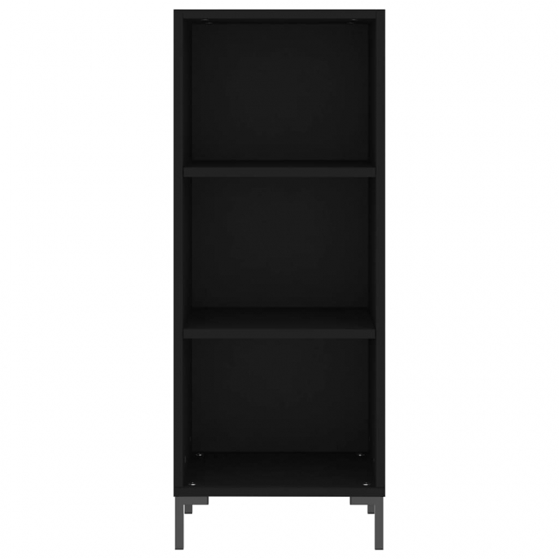 Highboard Schwarz 34,5x34x180 cm Holzwerkstoff