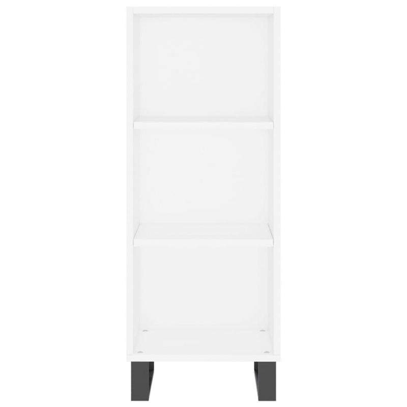 Highboard Weiß 34,5x34x180 cm Holzwerkstoff